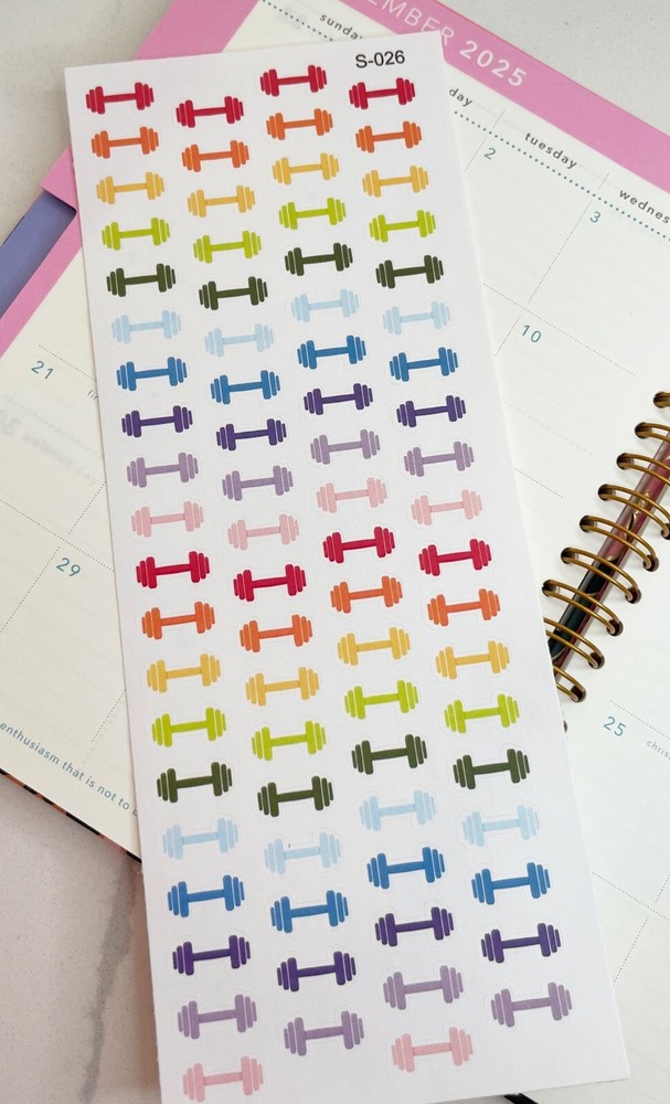Fitness,Gym, Coffee Time, Sport,:Handmake Erin Condren Planner Sticker
