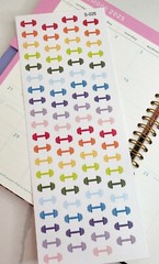 Fitness,Gym, Coffee Time, Sport,:Handmake Erin Condren Planner Sticker