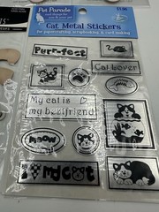 Lot of 5 Adorable Jolee’s boutique Etc Cat stickers scrapbook