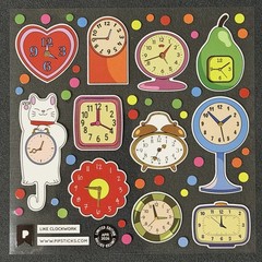Pipsticks LIMITED EDITION April 2026 “Like Clockwork” Sticker Sheet (4x4in)