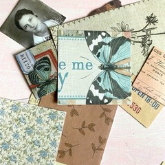 Vintage Inspired Scrapbook Kit – 20pc Ephemera & Decorative Paper Pack Grab Bag