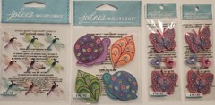 Lot Of 11 JOLEE’S BOUTIQUE K&Co Dimensional Scrapbooking Stickers BUTTERFLIES
