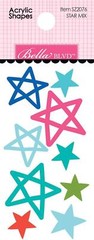 Bella Blvd Birthday Bash Star Acrylic Shapes-Star Mix