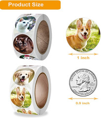 Dog and Cat Stickers for Kids Teachers,1000 Pcs Dog Cat Design Stickers for Kids