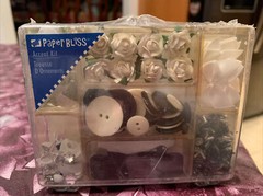 Paper Bliss Accent Kit SCRAPBOOKING Black & White Accents Showers Weddings New