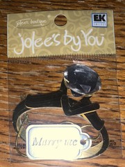 Lot Of 3 Jolees Mini Hearts Wedding Ring Champagne Toast Drink Scrapbook Sticker