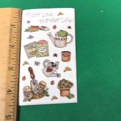 Plant Love Harvest Life Garden SCRAPBOOK Stickers by Joy Marie