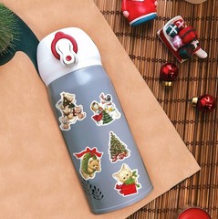 50 PACK OLD CHRISTMAS Retro Vintage Nostalgia Festive Scenes Sticker Lot 50PCS