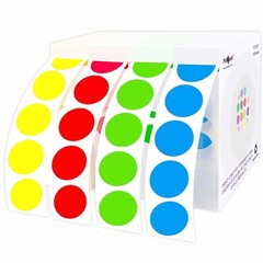 4000PCS 1/2″ Inch Round Color Code Dot Stickers, 0.5 inch Circle Label Dispen…