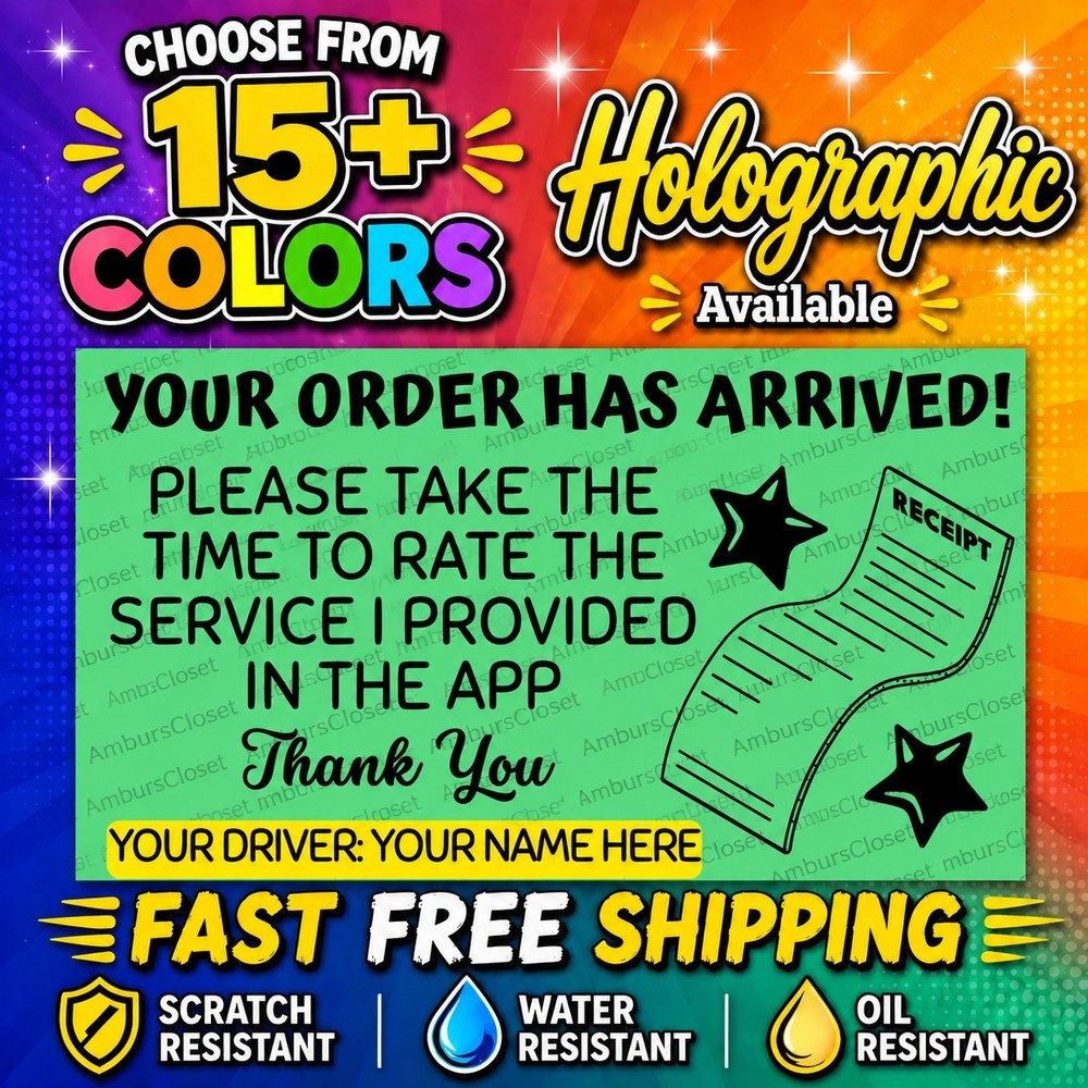50 DoorDash UberEATS Grubhub Spark 2.25″ STICKERS LABELS INSTACART CART SHIPT