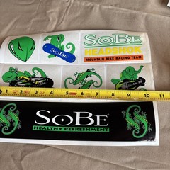 Vintage Sobe Headshok Mountain Bike Racing Team Sticker Decal Sheets