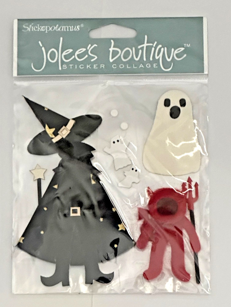 Jolee’s HALLOWEEN 3-D Stickers~Many Choices~GHOSTS~Costumes~SPIDERS~Crows~WITCH