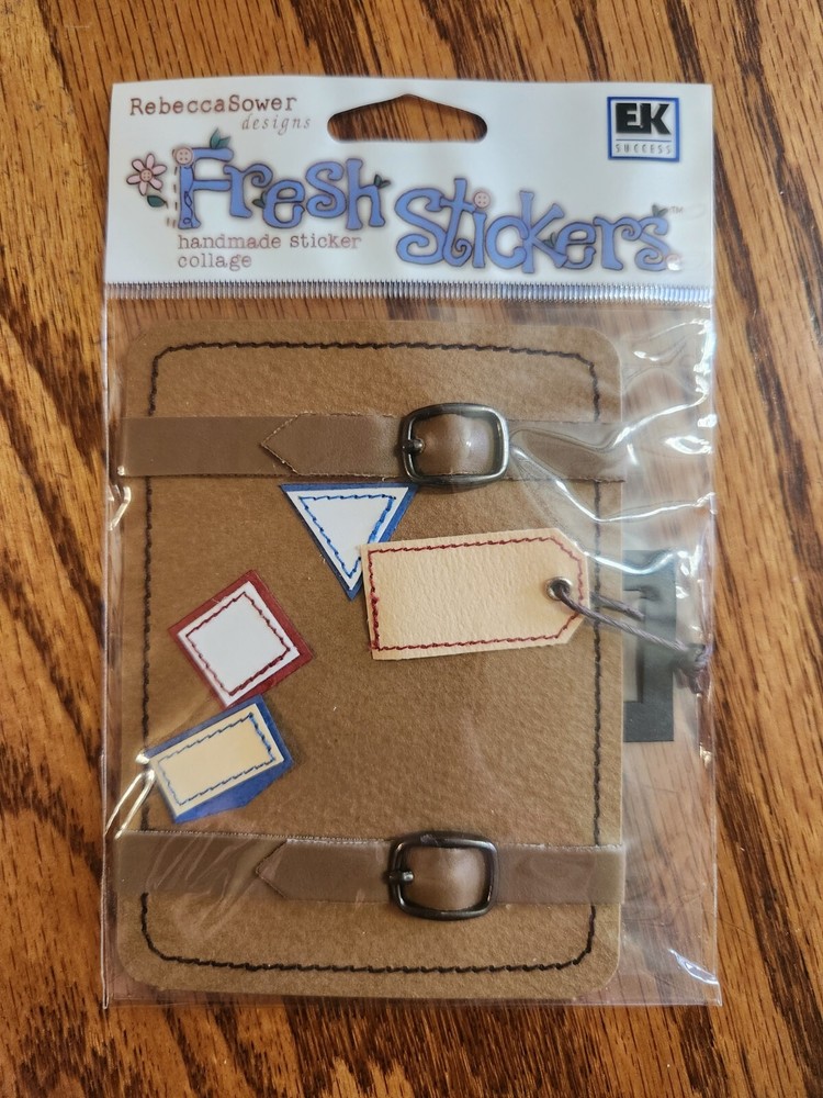 Rebecca Sower Designs Luggage Travel stickers scrap book junk journal