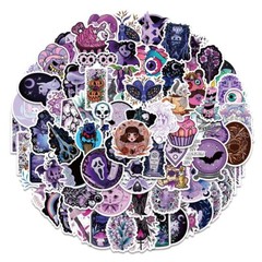 100pcs SPIRITUAL Stickers Pack,Crystal Potion Gothic Halloween Stickers,225