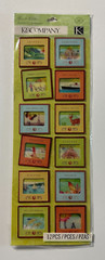 K & Company Chipboard Stickers-Variations-Tim Coffey, Brenda Walton, K Panacci