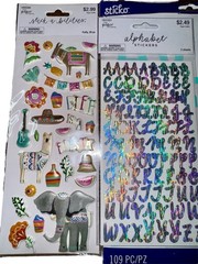 Hobby Lobby Sticker Lot 4 Packs Of Assorted Stickers – Please See Description