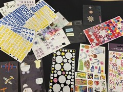 Scrapbooking Stickers Junk Drawer Lot School Family Holiday Alphabet Kids Sports