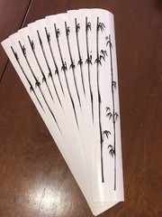 10 Mrs Grossmans Brush Bamboo Border Stickers Asian Style Garden Plant Frame