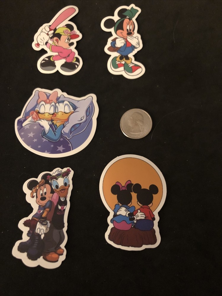 Disney Stickers – Disney Mickey Mouse and Friends Lot of 5 Stickers.