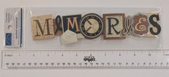 Memories Karen Foster Stacked Statement Scrapbooking Title Sticker RARE