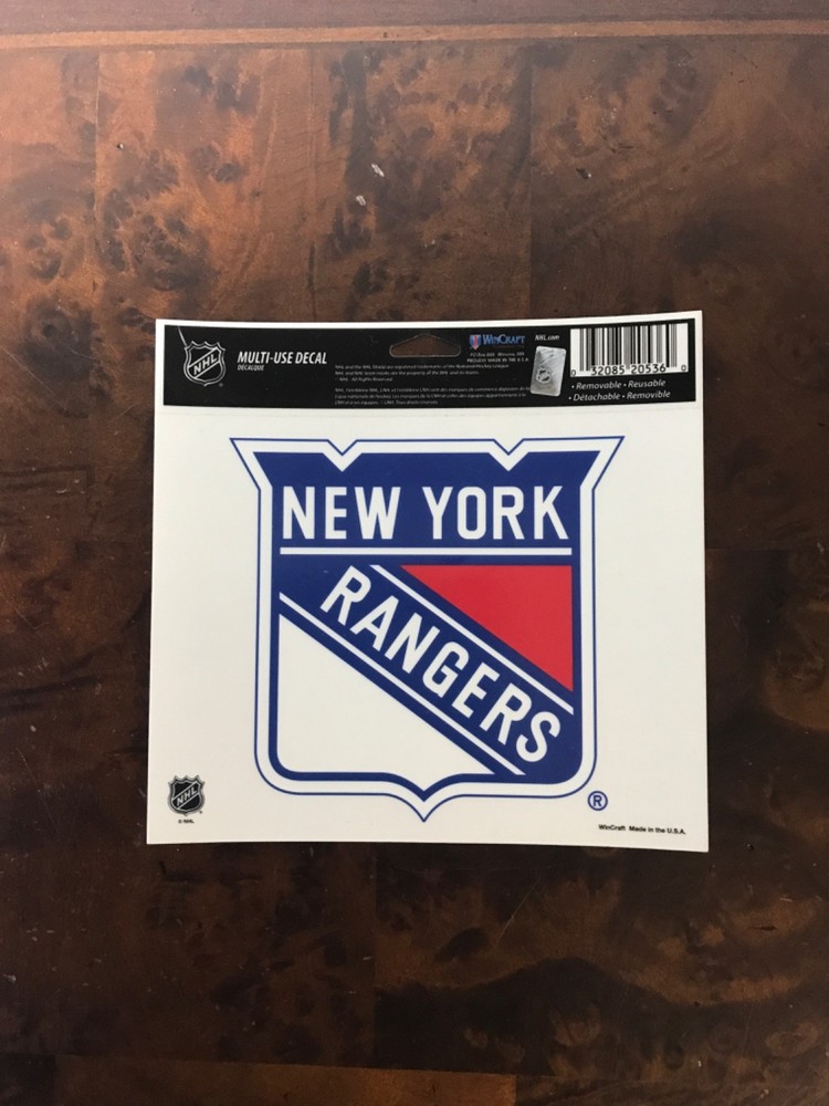 NHL Multi-Use Decal Reusable/Removable – WinCraft – NEW- NEW YORK RANGERS