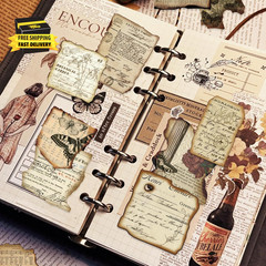 Vintage Journaling Stickers,Scrapbook Supplies for Planners,100Pcs Junk Journal