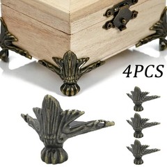 Home Corner Protector Box Decorative Zinc Alloy 42x30mm Antique Bronze