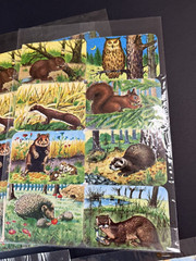 LOT OF 7 Full Sheets VTG Animals Birds Dogs EAS Die Cut Paper Scrap Germany