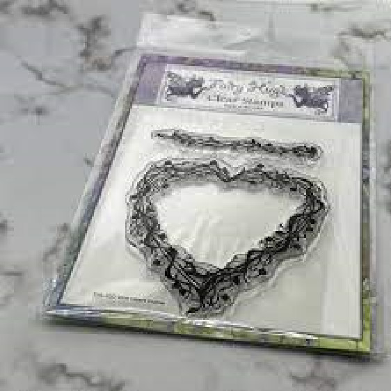 FAIRY HUGS ACRYLIC STAMPS – VINE HEART FRAME