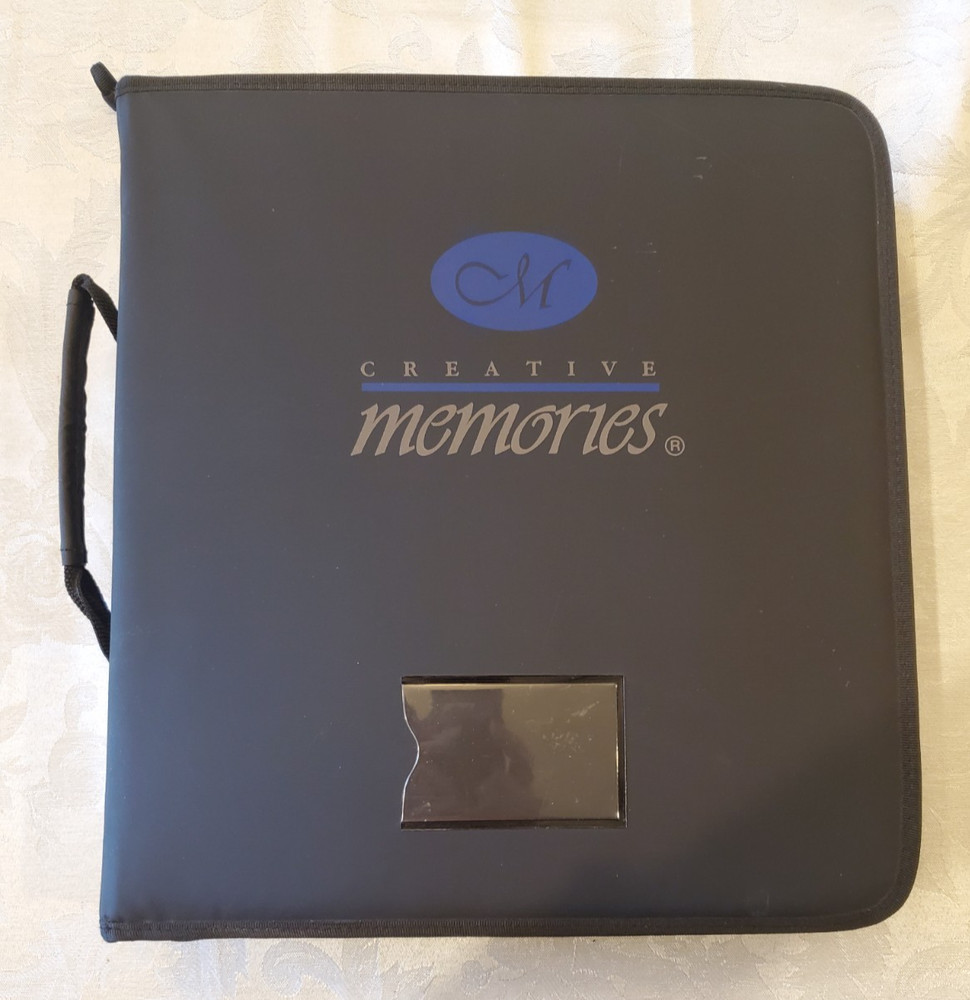 CREATIVE MEMORIES Black STICKER BINDER w/30 Pocket Pages 6 ASSORTED SIZES
