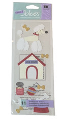 Dog~House~Toys~Bones~Poodle~Touch Of Jolee’s Dimensional Scrapbook Stickers VTG