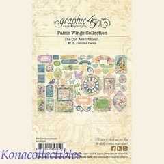 Graphic 45 Fairie Wings Die Cut Ephemera New!