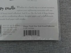 NEW K&Company Happy Trails New York City NYC Empire State Scrapbook 9 Stickers