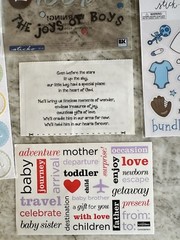 Lot Of Baby Scrapbooking Card Making Stickers Embellishments Tag It’s A Boy Girl