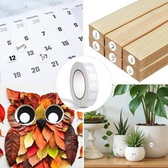 Self-Adhesive 1000 PCS White Circle Dots – Writable Sticky Labels for Efficiency