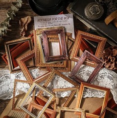 Photo Frames 30-Piece Stickers Pack Nostalgia Junk Journaling Craft Scrapbooking