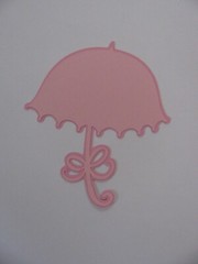 BABY SHOWER Pink 3 Piece Set Die Cut Paper Pieces