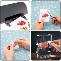 25 Sheets 8.3X11.6 Inch Inkjet Sticker , Printable Transparency Film Dry 8047