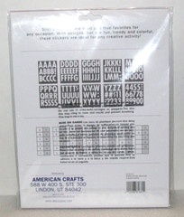 Sticko Stickers 145 Pieces White Poster Alphabet and Numbers with Symbols