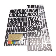 ArtSkills Alphabet And Number Stickers Black