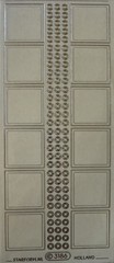 SILVER SQUARE & CIRCLES Outline Stickers(4”x9”)Starform •Memories•Card Making•