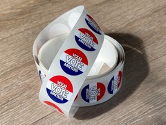 Your Vote Matters Stickers – 250 Pack, Patriotic Red White Blue Election Decals