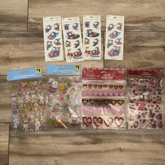 Scrapbooking Stickers Lot 40+ Sheets Embellishments Animal Travel Birthday Craft