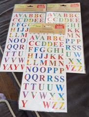 Crafter’s Square Alphabet Stickers