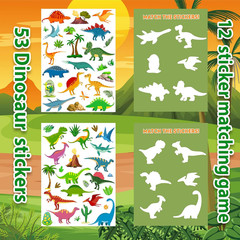 Reusable Sticker Book for Kids 1-3, Jelly Sticker Books for Toddlers 2-4 Years,