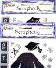 Stickers Graduation Theme Scrapbooking Paper Crafts Lot of 5 Various Brands