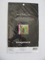 Imaginisce SAY THE WORD Rub-ons & Rhinestones Laughter Fun Joy Inspire NOS