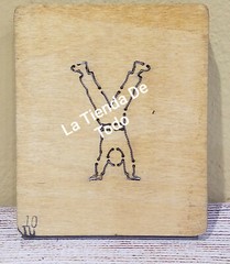 WOOD WOODEN PAPER CUTTING BLADE DIE BOY HANDSTAND FITS ACCUCUT SYS READ
