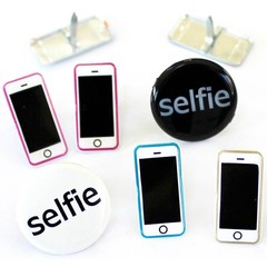Eyelet Outlet Shape Brads 12/Pkg Selfie/Phone