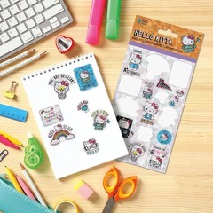 Hello Kitty Sticker Sheet Standard, Holographic 4 Sheets of Educational Stickers